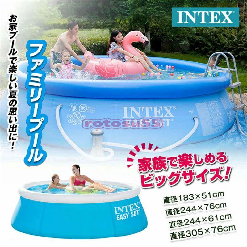 商品特徴 INTEX（インテックス）社は、アメリカ ロサンジェルス発のインフレータブル業界シェアNo.1ブランド。 ビーチボール、スイムマットからプール、浮き輪、エアーベッド、現在ではバブルスパまで世界中100カ国以上で幅広く愛され、40年以上の歴史を誇ります。 INTEX社の目的は高品質製品を手頃な価格で提供し、素敵な思い出作りをお手伝いすることです。 夏の水遊びに欠かせない！子供から大人まで遊べる大型プールです。暑い夏が楽しくなっちゃう。水をためて楽しく遊ぼう！ スーパータフビニールで、破れにくい特殊構造の家庭用プールです。 上部に空気を入れて、あとは水を入れるだけの簡単設営プール。 ご家族でお楽しみ頂けます。 商品仕様 ◎ブランド：INTEX（インテックス） ◎商品名：家庭用ビニールプール ◎素材：PVC ポリ塩化ビニル ◎製造：中国 ◎対象年齢：6才以上 ◎製品サイズ（約）：商品ページにご参照 ◎製品重量：商品ページにご参照 ◎水量：商品ページにご参照 ご注意事項 ※ラッピングは対応しておりません。 ※予告なく仕様変更になる場合がございます。 ※日本語表記はございません。パッケージ言語は中国語もしくは英語です。 ※写真はイメージです。実際の商品と若干異なる場合がございます。 ※基本は全国一律発送無料と対応させていただきますが、沖縄・へお届けの場合は2000円の送料をご請求させていただきます。 ※色味やサイズが異なるなどのクレームはご対応致しかねますので、ご了承ください。 ※商品のサイズは採寸方法によって、若干な誤差が生じる場合はあります。ご了承ください。 ※こちらの対応と商品について何かご不満がありましたら、「悪い評価」を付ける前に一度当方とご連絡ください。出品者の誠意を持って最後まで対応いたします。 ※商品の輸送時間が長いため、発送していた際に外装の破損や輸送の途中に付いた小さなキズによる返品はお受付しかねます。 品質保証 ◎出品する商品は全て新品未使用です。 ◎初期不良の場合は到着後1週間以内にご連絡ください。 ◎初期不良の場合は写真やビデオをご提供下さい、確認後無料で新品交換もしくは御返金致しますのでご連絡下さい。 ◎写真やビデオをご提供出来ない場合は技術者と確認できません、返品返金対応出来ない可能性が御座います、予めご了承ください。 関連キーワード （本商品の説明ではありません） プール ビニールプール INTEX インテックス 大型 長方形 フレームプール 水あそび 家庭用プール キッズ 子供用プールビニールプール 大型 ビニールプール 子供用ビニールプール 滑り台　ファミリープール　プール ビニールプール 大型プール ファミリープール 家庭用プール 子供用プール キッズプール 大型キッズプール おうちプール 家プール 庭プール 大型ビニールプール 深いプール プールマット 屋外 庭 ベランダ テラス バルコニー おすすめ おもちゃ 水遊び みずあそび 空気入れ 空気 自立 ファミリー 犬 ペット ビニール 大型