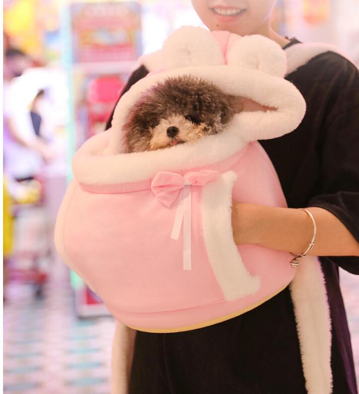 犬 猫 ペット キャリーバッグ リュック /ペット もこもこキャリーバッグ 抱っこひ...