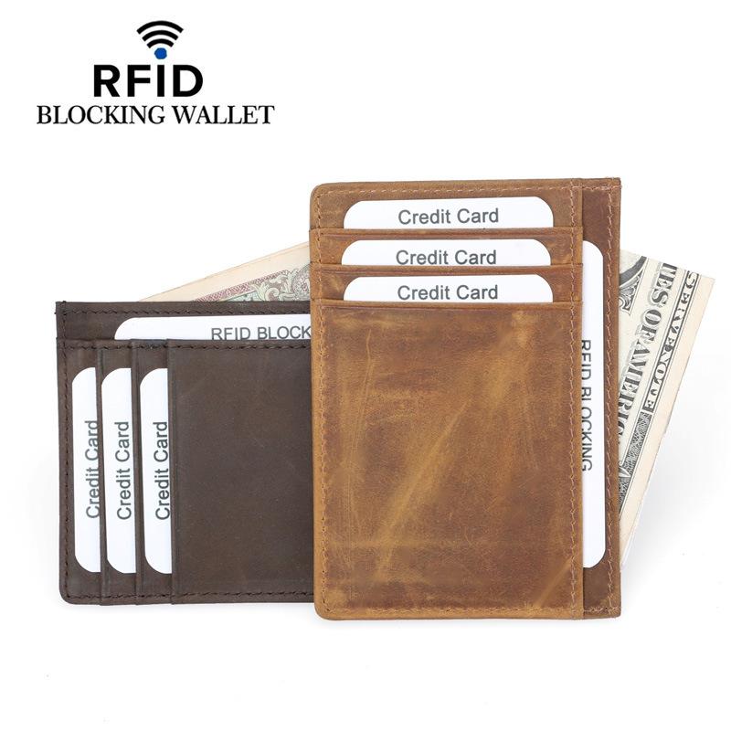 乐天商城 - カードケース メンズ レディース 本革 牛革 クレジットカードホルダー カード入れ スキミング防止 RFID キャッシュレス 財布 パスケース 小さい 軽い 薄型 軽量 コインケース 普段使い 旅行 トラベル ビジネス ギフト ブラウン