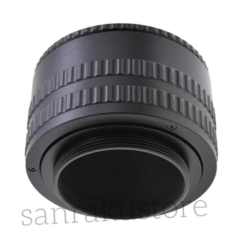 2レンズ対応アダプター 調整可能フォーカシングヘリコイド 36mm-90mm可変式 マクロ撮影用エクステンションチューブ マニュアルフォーカス対応 金属製カメラアクセサリー レンズ距離調整用 接写撮影サポートツール