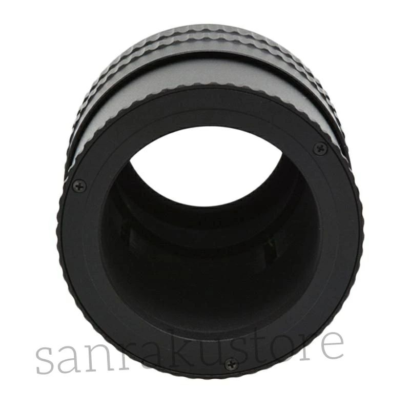 Startlineの2レンズ対応アダプター 調整可能フォーカシングヘリコイド 36mm-90mm可変式 マクロ撮影用エクステンションチューブ マニュアルフォーカス対応 金属製カメラアクセサリー レンズ距離調整用 接写撮影サポートツール｜アングル2