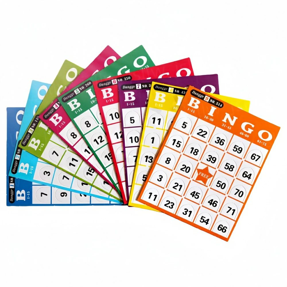 ビンゴカード 120枚 数字 抽選グッズ 忘年会 5マス 抽選用品 ビンゴ大会 5×5 ゲーム イベント 新年会 パーティー 業務用 催事 販促 店頭 抽選会 子供会 景品 くじ クジ 二次会 キャンペーン 宴会ゲーム 宴会グッズ テーブルゲーム 色ランダム