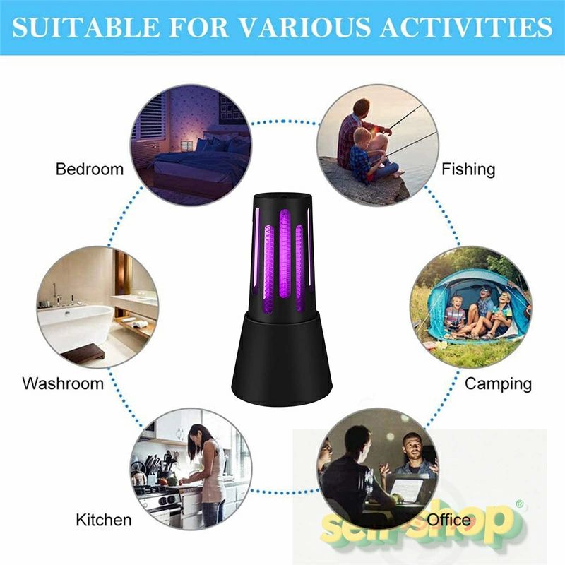 静かな360°光触媒電気蚊トラップ 寝室のリビン UVランプ モスキート 発光飛行 モスキートキラーランプ 電気UV昆虫フライトラップランプ startline-10108811 Startline サンプル画像3