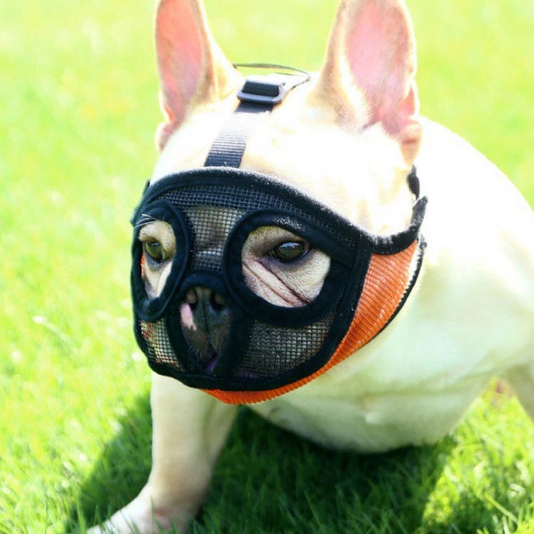 Startlineの犬用 口輪 短頭種 いぬ 短い鼻 犬用 マズル 口輪 無駄吠え防止 噛みつき防止 拾い食い止め ?み癖防止 噛みグセ対策 傷なめ防止 メッシュ 通気性抜群 ワンちゃん いぬ ペット用マズル ショートノーズ 口輪 ペット用マスク 小型犬 中型犬 大型犬 フレンチブルドック 送料無料｜アングル3