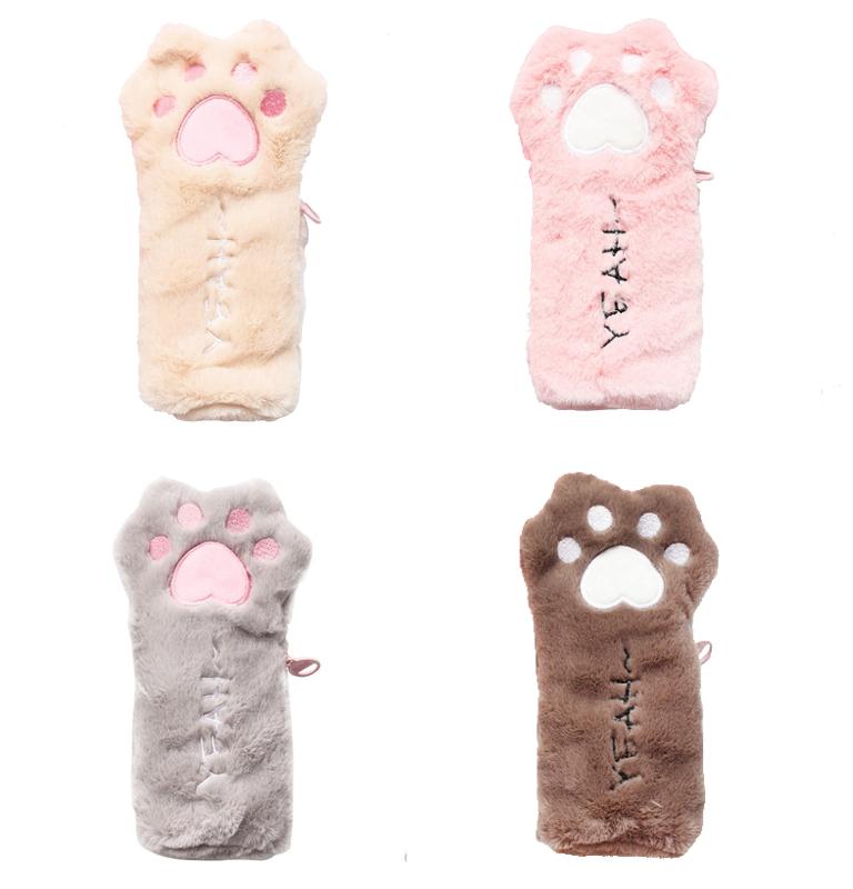 かわいい モフモフ 猫の手 スマホケース ペンケース 筆箱 文具 肉球 筆入れ 筆記用具 可愛い文房具 鉛筆 ホルダー ペン ポーチ もふもふ 気持ちいい 携帯ケース 収納 女の子 新学期 入学祝い startline-10088206 Startline パッケージ画像