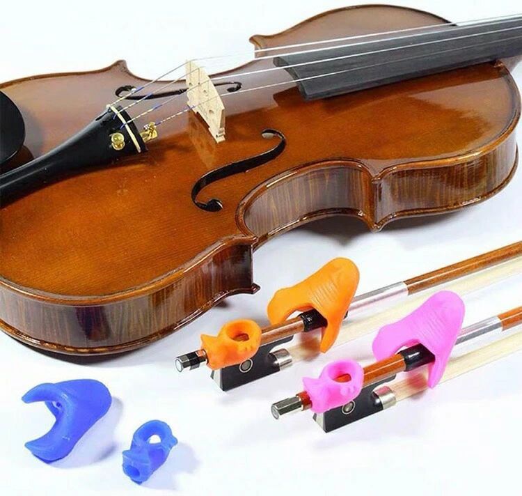 初心者 バイオリン 矯正器具 ビオラの弓の持ち方 オレンジ1個