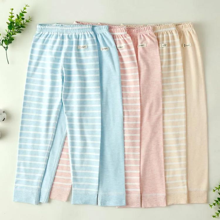 Startlineのルームパンツ キッズ 2枚セット 男の子 女の子 綿 パジャマ 子供 春秋 冬 ボーイズ ガールズ ジュニア 部屋着 ルームウェア ロングパンツ ボトムス おそろい ウエストゴム 大きいサイズ 通気 柔らかい 重ね着 プレゼント ギフト 送料無料｜アングル2