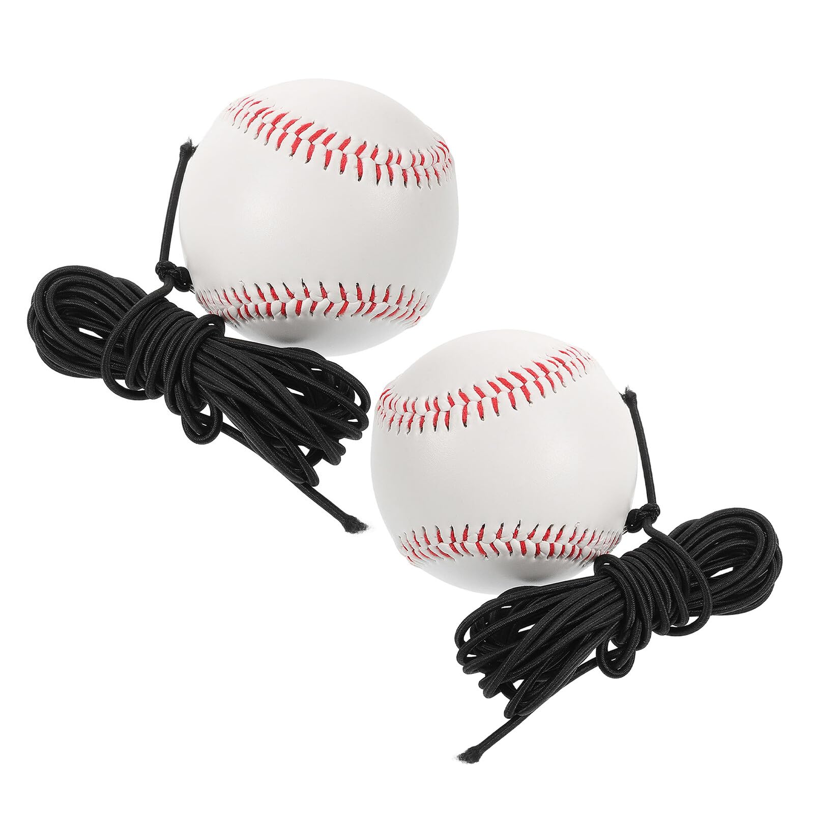 野球バッティングトレーナー2 抵抗バンド付き野球トレーニング器具 ハードボール連結ロープ 練習短縮とスイング強化用 け