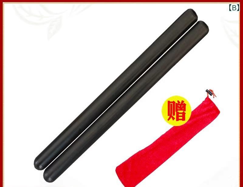 Startlineの太鼓 バチ 無垢材 木製 木目 ドラム スティック 棒 黒檀 伝統的 中国 大太鼓 戦鼓 祭り イベント 余興 演奏 パフォーマンス 打楽器 小道具｜アングル3