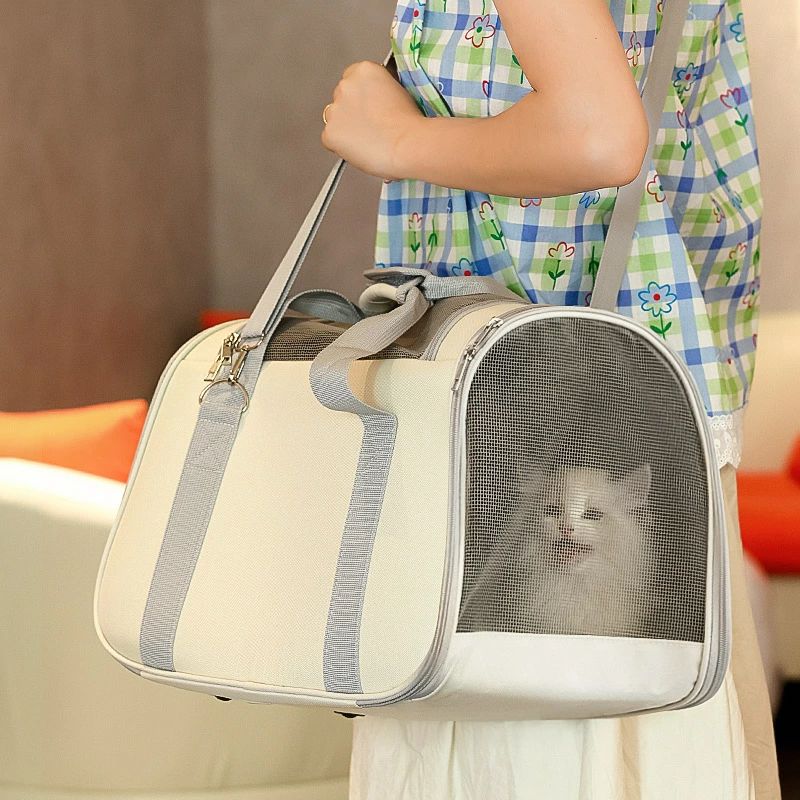 ペットキャリーバッグ 軽量 折りたたみ 猫用キャリーバッグ 犬用キャリーバッグ 通...