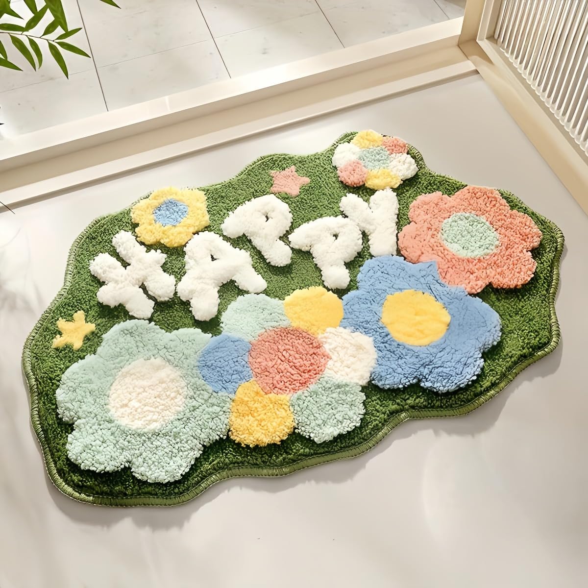 バスマット吸水速乾花柄ふわふわシンプルバスマット玄関マット豊富なカラーバリエーションマットマット快適ふわふわサラサラおしゃれバスルーム更衣室 (デザイン14 80*120)