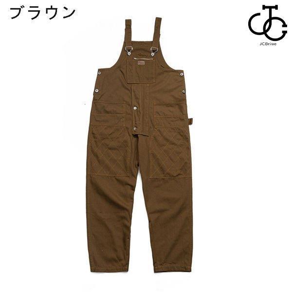オーバーオール メンズ 作業服 サロペット ロングパンツ オールインワン 作業服 ワ...
