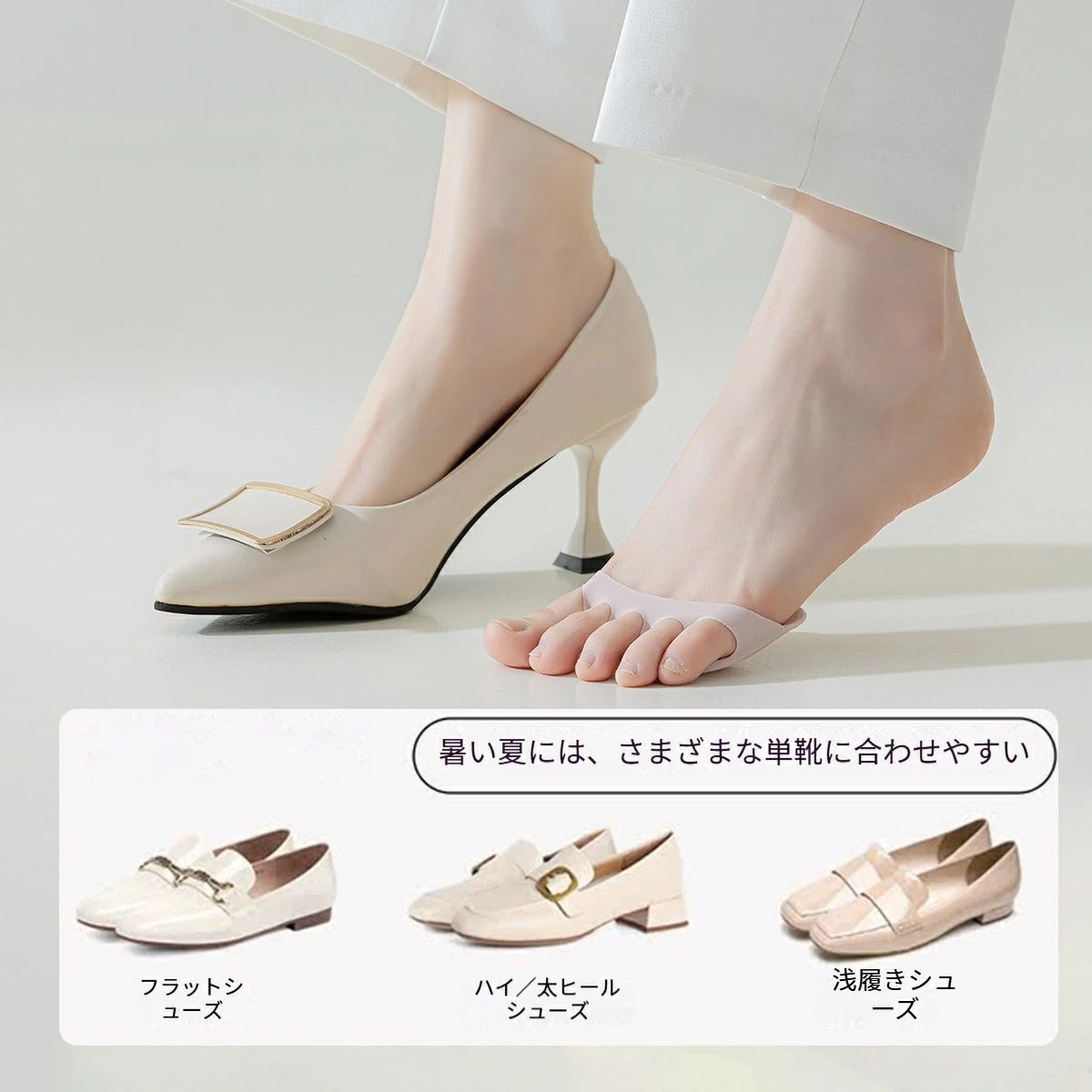中足骨パッド フットケア 3足セット 保護パッド 滑り止め 足裏サポーター 【送料無...