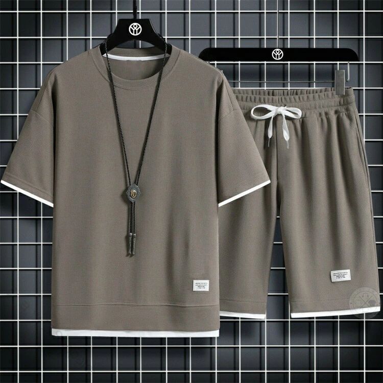 乐天商城 - ジャージ上下 メンズ セットアップ 半袖Tシャツ ハーフパンツ スポーツウェア おしゃれ ルームウェア ランニング トレーニング ダンス 部屋着 春夏秋 父の日