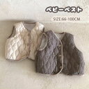 ベビー 中綿ベスト 子供 キルティング ベスト キッズ 男の子 女の子 アウター かわいい ノースリーブ コート もこもこ ボアベスト 重ね着 軽量 防寒 保温...