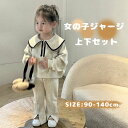 子供服 女の子 スウェット ジャージ 上下セット キッズ ベビー 2点セット セットアップ ガールズ パーカー ロングパンツ スポーツウェア シンプル 運動服 ...