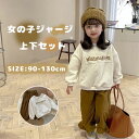 子供服 女の子 ガールズ 上下セット ジャージ ベビー スポーツウェア セットアップ キッズ 運動着 韓国風 パーカー ズボン ゆったり トレーナー パンツ ズ...