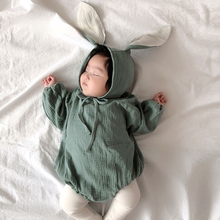 ベビー服 長袖 ロンパース カバーオール ウサギ コスプレ 衣装 子供 ハロウィン 仮装 3点セット 帽子 ベスト パジャマ 赤ちゃん ジャンプスーツ 新生児 子供服 出産祝い プレゼント 写真撮影 記念写真 かわいい 新生児 おしゃれ 長袖 うさぎの耳