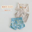 男の子 ボクサーパンツ 子供 ショーツ キッズ パンツ インナー 3枚セット ジュニア インナー 下着 恐竜柄 シンプル 子供服 短パン ボーイズ 幼児 小学生...