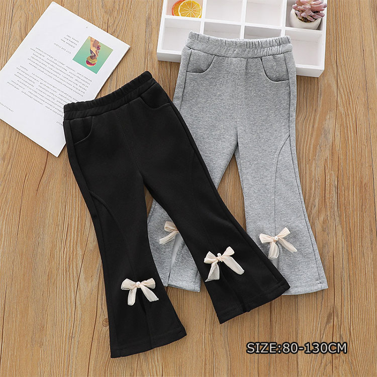 子供服 ベビー フレアパンツ レギンス ベビー服 女の子 フレアレギンス リブ キッズ ロングパンツ ストレッチ リボン付き 女児服 ガールズ 通園 通学 普段着 保育園 幼稚園 スパッツ 長ズボン