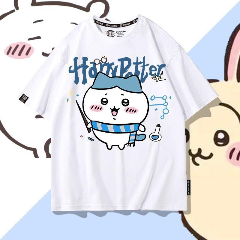 乐天商城 - なんか小さくてかわいいやつ ちいかわ うさぎ ハチワレ Tシャツ ハーフパンツ 半ズボン 男女兼用 大人 子供 キッズ 子ども お揃い ペア 半袖シャツ 服
