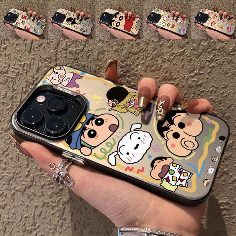 乐天商城 - スマホケース クレヨンしんちゃん シルバー iPhone 16 ケース クリア iPhone15 iPhone13/12 mini 携帯ケース携帯保護カバー 耐衝撃 お洒落 可愛い ソフトケース