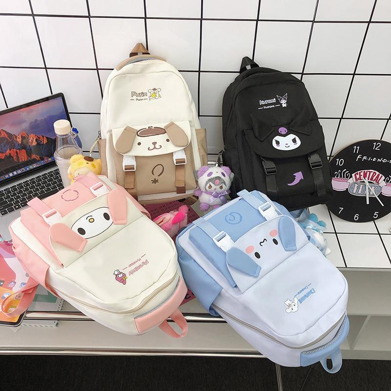 Rakuten - マイメロディ ポムポムプリン シナモロール リュック チャーム 小学生 子供 チャーム付き バックパック 通学 遠足 軽量 キッズ用リュック 子供リュック