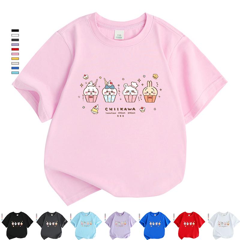 Rakuten - なんか小さくてかわいいやつ ちいかわ うさぎ ハチワレ Tシャツ お揃い ペア 半袖シャツ 服 tシャツ レディース カットソー ギフト ゆったり ルームウェア