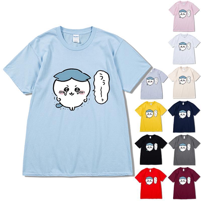 Rakuten - なんか小さくてかわいいやつ ちいかわ うさぎ ハチワレ Tシャツ お揃い ペア 半袖シャツ 服 tシャツ レディース カットソー ギフト ゆったり ルームウェア