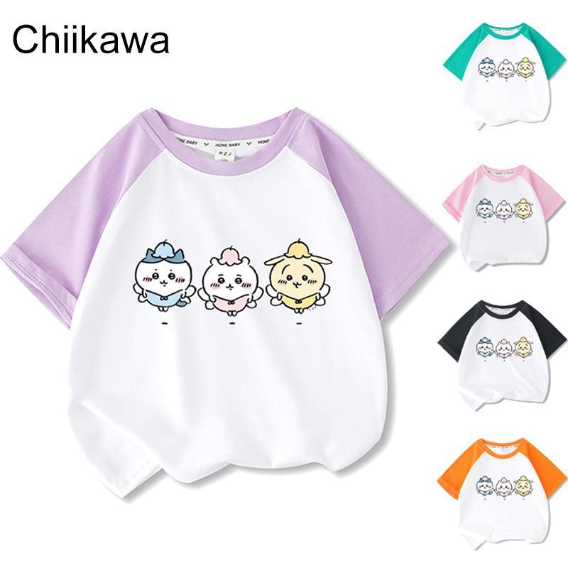 Rakuten - なんか小さくてかわいいやつ ちいかわ うさぎ ハチワレ Tシャツ お揃い ペア 半袖シャツ 服 tシャツ レディース カットソー ギフト ゆったり ルームウェア