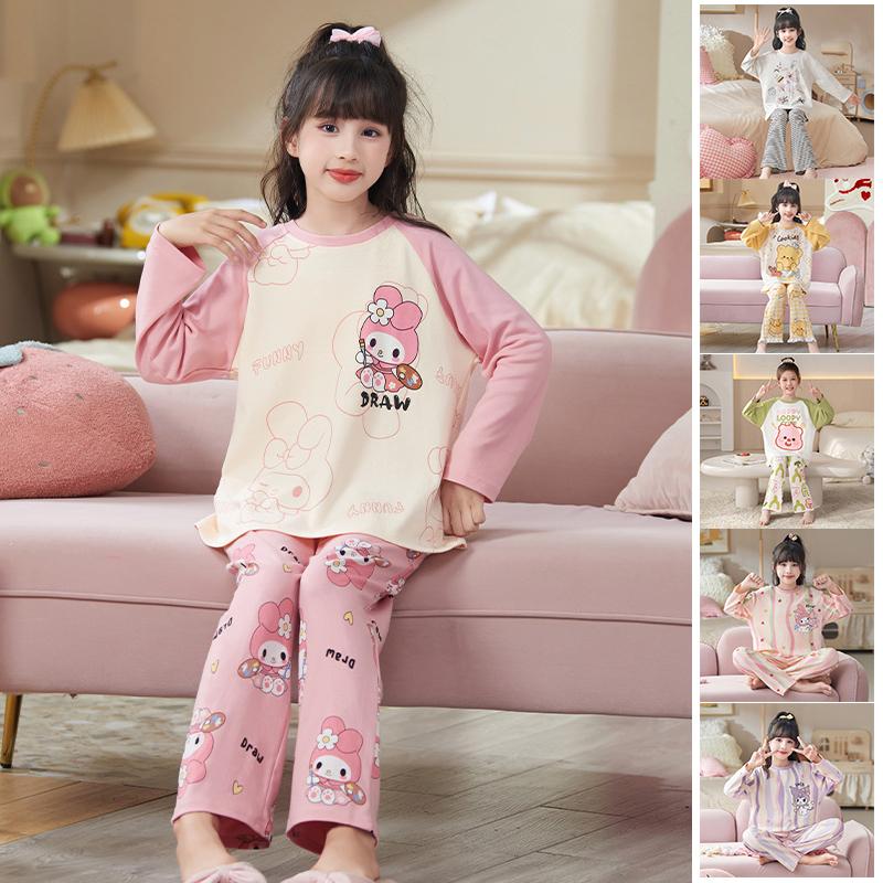 Rakuten - 子供用パジャマ 上下2点セット ちいかわ LABUBUラブブ　長袖シャツとズボン 女の子 ガールズ レディース 春秋　部屋服 可愛い プレゼント chiikawa ちいかわ