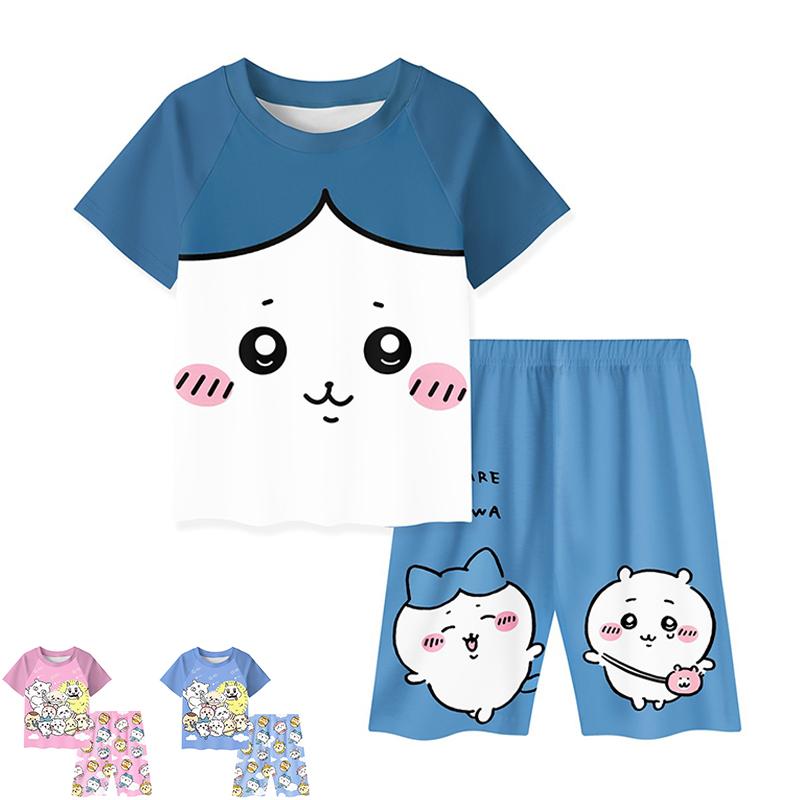 Rakuten - chiikawa ちいかわ 子供 パジャマ こども 子供服 半袖 ノースリブ 短パン 半ズボン タートルズ 綿 ユニバーサル 春 夏 秋 部屋着 ルームウェア