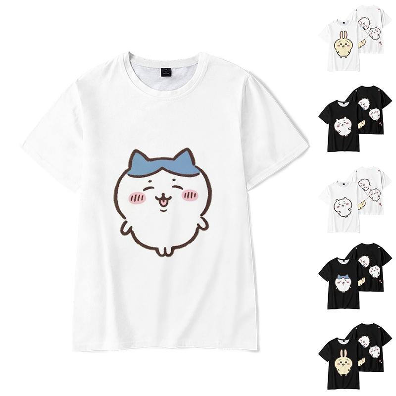 Rakuten - Tシャツ 日常服 ちいかわ Chiikawa 人気キャラクター アニメグッズ プレゼント ギフト 半袖Tシャツ 大人 子供 キッズ お揃い ペア シャツ 服 レディース