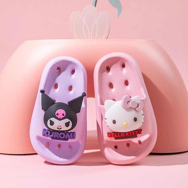 乐天商城 - キャット ( Hello Kitty型) サンダル ベビー キッズ 男の子 女の子 スリッパ EVAサンダル キャラクター 超軽量EVA スリッパ サンダル おしゃれ 可愛い 子供