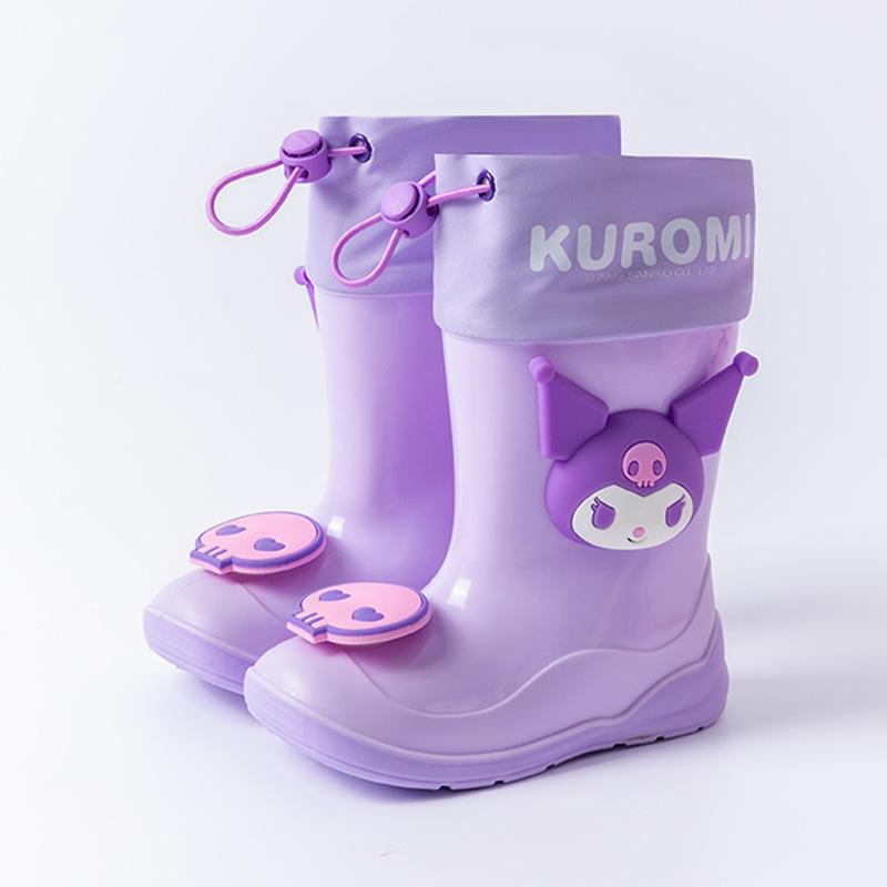 乐天商城 - ハローキティ (Hello Kitty) 子供用長靴 レインブーツ 雨靴 キッズ ベビー 女の子 男の子 雨対策 防水 防滑 立体的 無地 かわいい 可愛い 長靴 通学 お出かけ