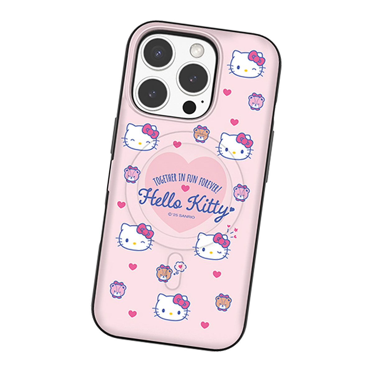 Sanrio Characters Cutie Magnetic Card Door Bumper ケース MagSafe互換 iPhone Air 17 Pro Max 16 Plus 15 2