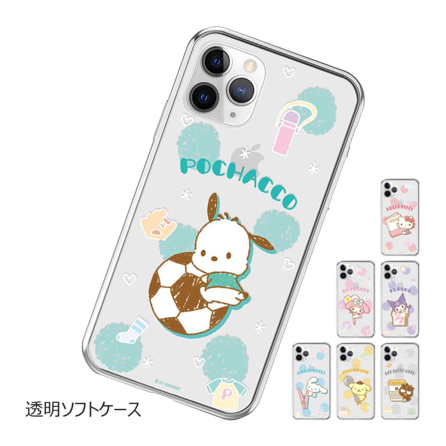 Rakuten - Sanrio Characters Maedalligi Clear Jelly ケース iPhone 17e Air 17 Pro Max 16e 16 Plus 15 14 SE3 13 mini 12 SE2 11 XS XR X 8 7