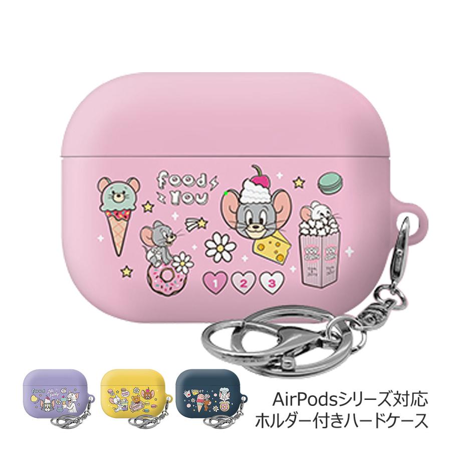 Rakuten - Tom and Jerry Sweet Food Party AirPods Pro3 4 Pro2 3 Hard Case エアーポッズ シリーズ 収納 ケース カバー