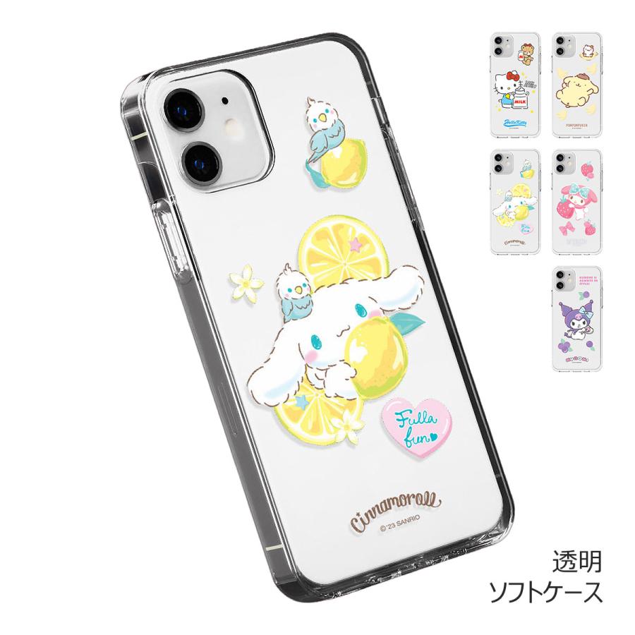Rakuten - Sanrio Characters Chocolate Clear Jelly ケース Galaxy S25 Ultra S24 FE A55 5G S23 A54 A53 S22 S21 + Note20 S20 Note10+ S10