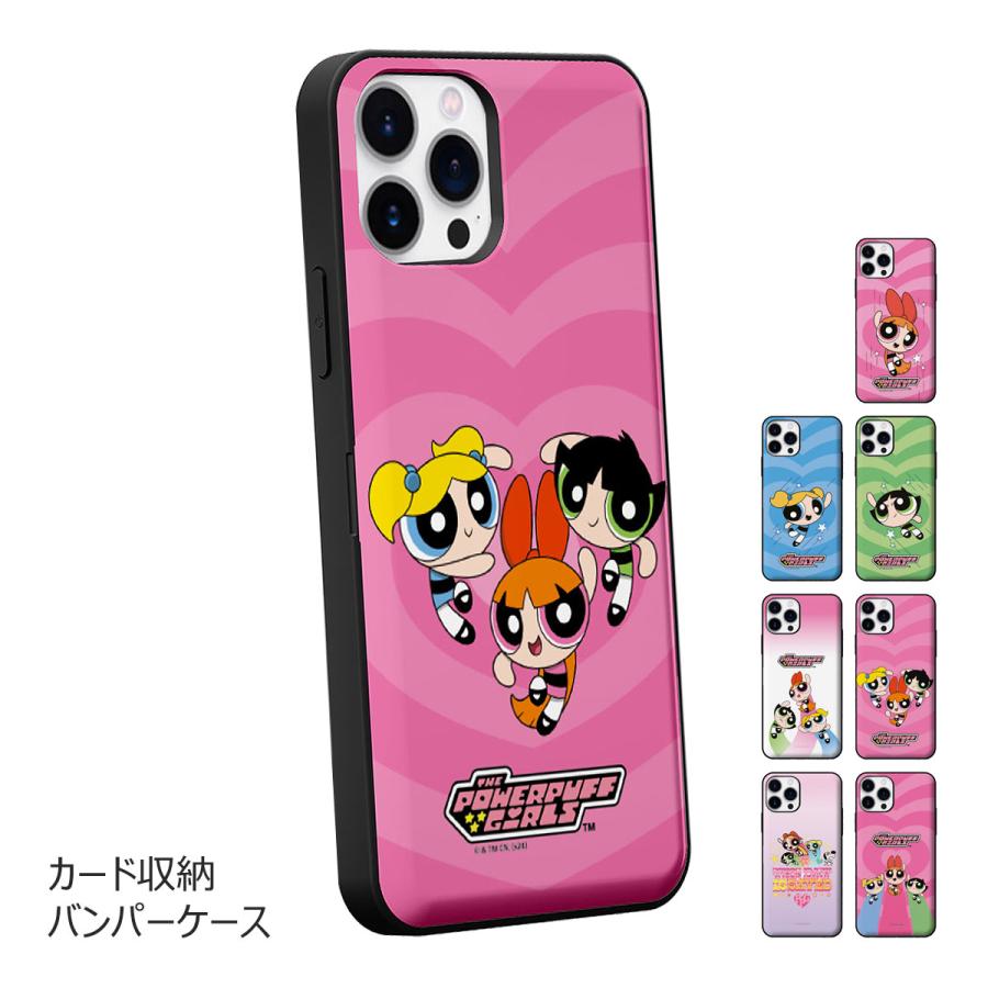 Powerpuff Girls Season.1 Card Door Bumper ケース iPhone 17e Air 17 Pro Max 16e 16 Plus 15 14 13 mini