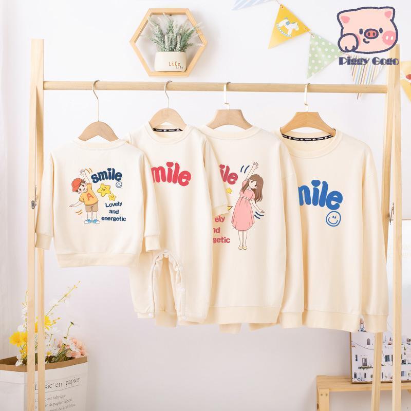 乐天商城 - 親子 ペア 服 ペアルック トレーナー 赤ちゃん 親子ペア 親子コーデ リンクコーデ ペアコーデ 大人 子供 お揃い ベビー 出産祝い 誕生日 プレゼント パパ ママ