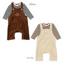 BABY 2点セット ボアサロペット付き ボディスーツ 5885B ベビードール BABYDOLL 子供服 ベビー 男の子 女の子