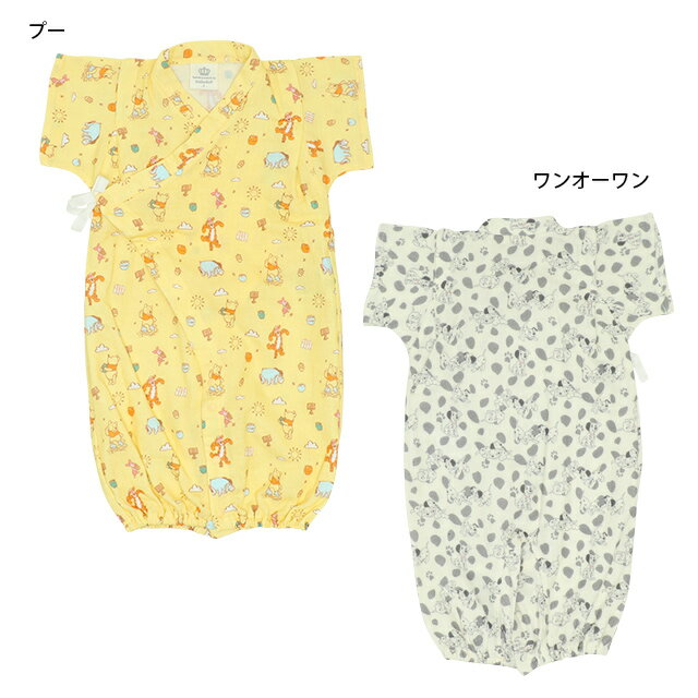 じんべい（女の子） NEW ディズニー 甚平 2WAYオール 8290B ベビードール BABYDOLL 子供服 ベビー 男の子 女の子 DISNEY★Collection ロンパース ベビー服