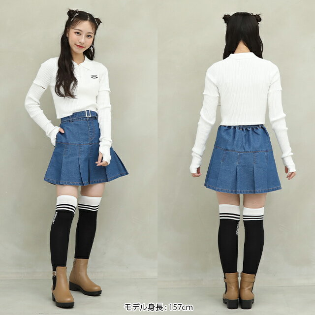 PINKHUNT 2ライン ニーハイソックス 9852 キッズ ジュニア 女の子 PH ピンクハント...
