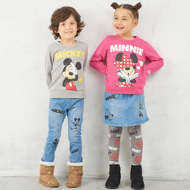 【5/6 13:59までさらにS20】 【S50】 ディズニー プリント トレーナー 3387K ベビードール BABYDOLL 子供服 ベビー キッズ 男の子 女の子 DISNEY★Collection