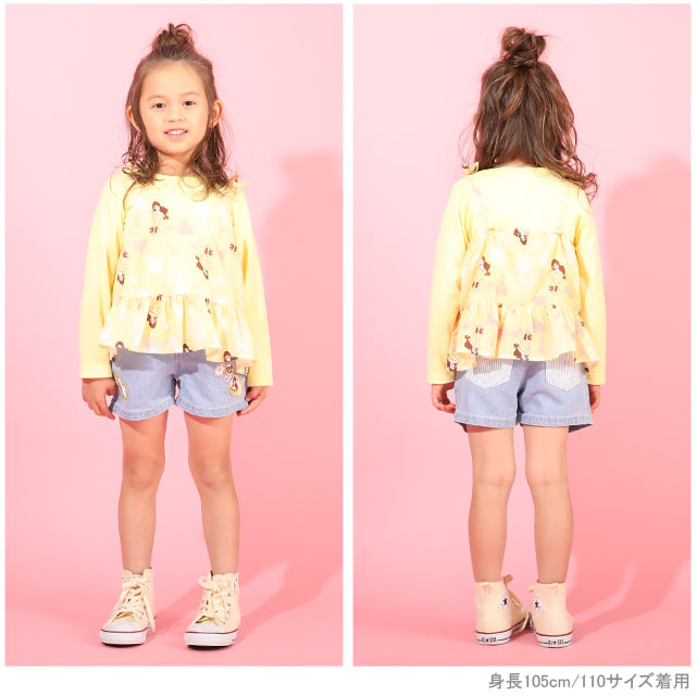 【50％OFF スプリングSALE】 ディズニー プリンセス デニム ショートパンツ 4950K (トップス別売) ベビードール BABYDOLL 子供服 ベビー キッズ 女の子 DISNEY★Collection