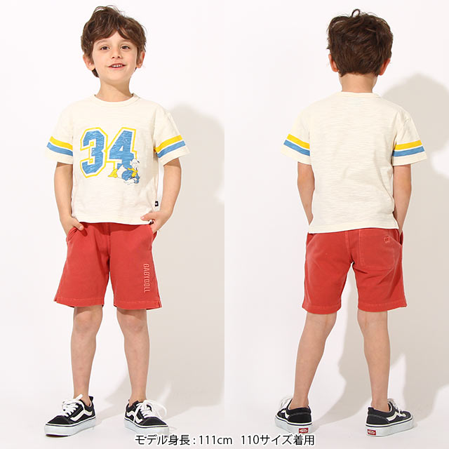 【S サマー】 ディズニー ナンバリング プリント Tシャツ 6653K ベビードール BABYDOLL 子供服 ベビー キッズ 男の子 女の子 DISNEY★Collection