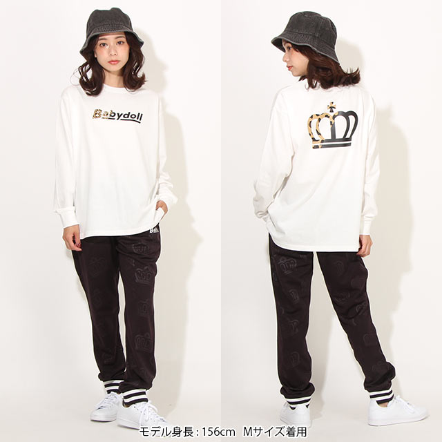 7/29NEW 親子お揃い ヒョウ柄 ロゴロンT 7032A ベビードール BABYDOLL 子供服 大人 ユニセックス 男女兼用 レディース メンズ