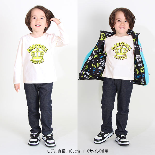 6/10一部再販 【70％OFF SALE】 王冠 ロンT 9030K ベビードール BABYDOLL 子供服 ...