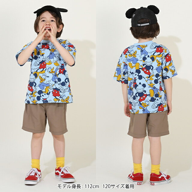親子お揃い ディズニー キャラクター 総柄 Tシャツ 9532K ベビードール BABYDOLL ...